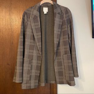 H&M plaid blazer